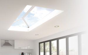 White aluminium lantern roof interior view